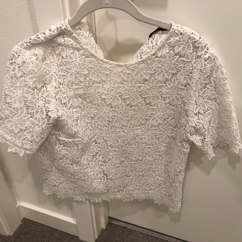 M Zara White Top